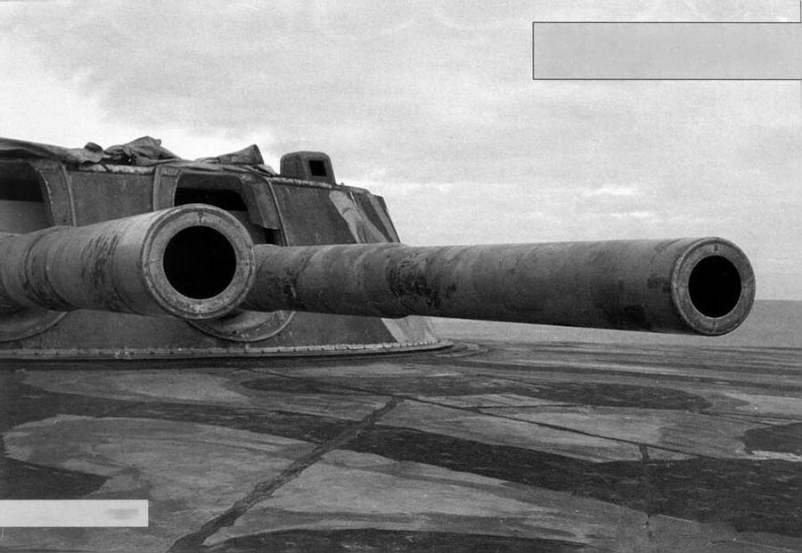 12дм орудия в башне батареи 1 Форта Мякилуото бывшей русской 14дм - фото 1