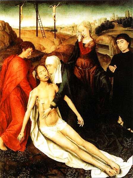 Ханс Мемлинг около 14351494 Оплакивание Христа с донатором Около 1480 - фото 8