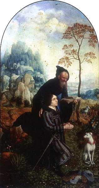 Ян Госсарт Мабюзе между 1470 и 14801532 Святой Антоний с донатором - фото 16