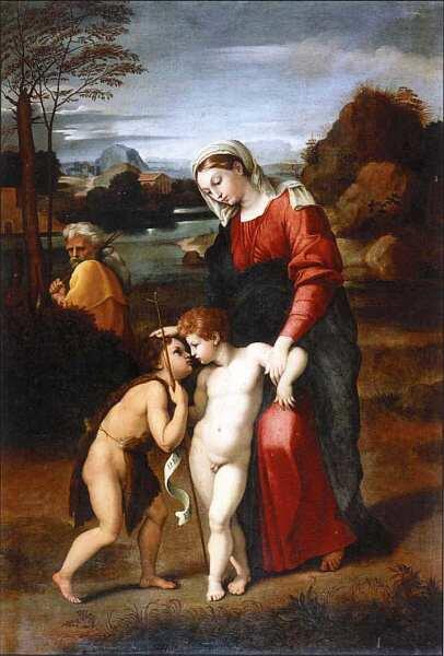 Рафаэль Санти 14831520 Святое семейство с младенцем Иоанном Крестителем XVI - фото 25