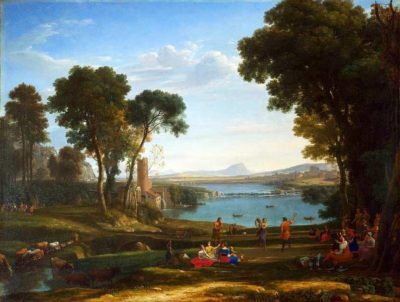 Клод Лоррен 16001682 Пейзаж с водяной мельницей Около 1649 Холст масло - фото 79
