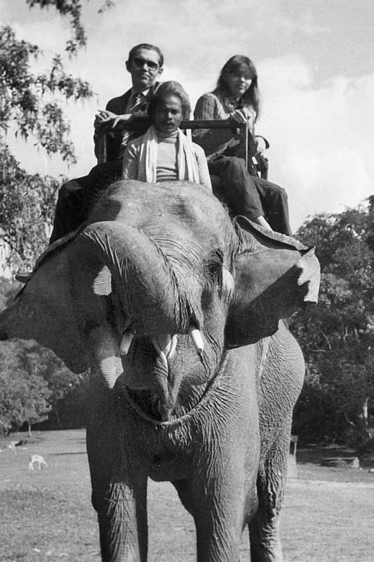 Мы с папой в один из его приездов к нам в Индию И сразу на слона куда же - фото 1
