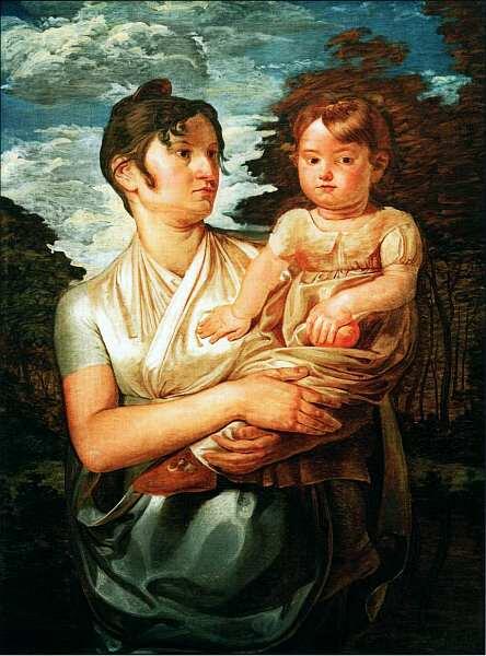 Филипп Отто Рунге 17771810 Паулина Рунге с двухлетним сыном 1807 Холст - фото 8