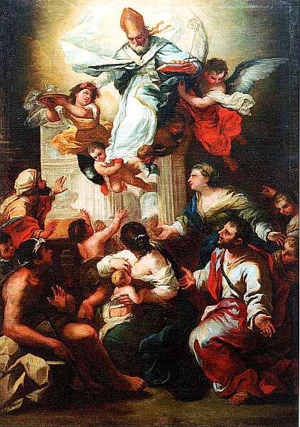 Лука Джордано 16341705 Святой Николай из Бари спасает юного виночерпия Без - фото 59