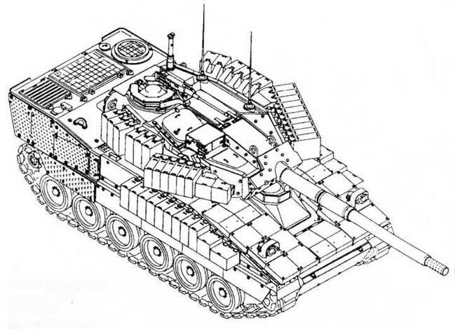 Схема размещения на танке М8 элементов броневой защиты 3го уровня - фото 39
