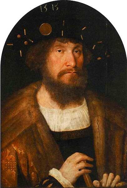 Михель Зиттов около 14681525 Портрет короля Дании Кристиана II копия - фото 10