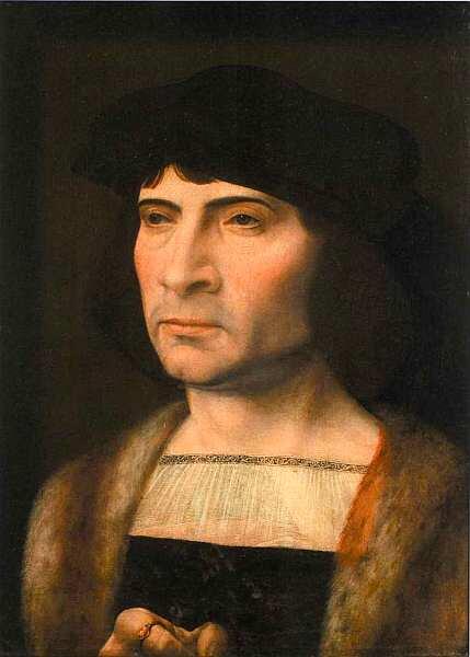 Ян Госсарт Мабюзе около 14781532 Мужской портрет 14931532 Дерево масло - фото 15