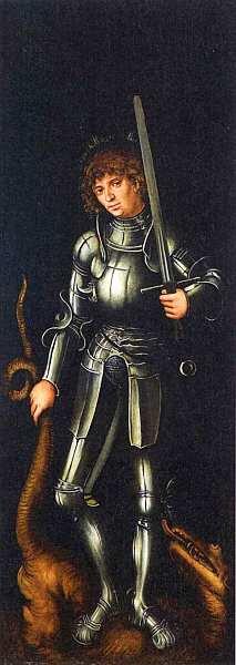 Лукас Кранах Старший 14721553 Святой Георгий Внешняя сторона правой части - фото 20