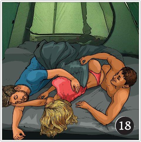 А вот другой вариант секса в палатке и он уже поэкстримальнее Здесь не - фото 21