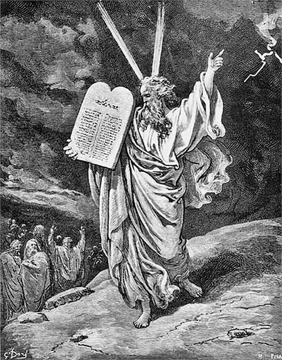 Рис 16 Моисей с каменными скрижалями врученными ему Богом Поздняя - фото 16