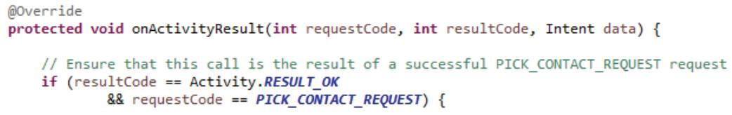 Как вы видите его параметры включают начальный код запроса requestCode - фото 15