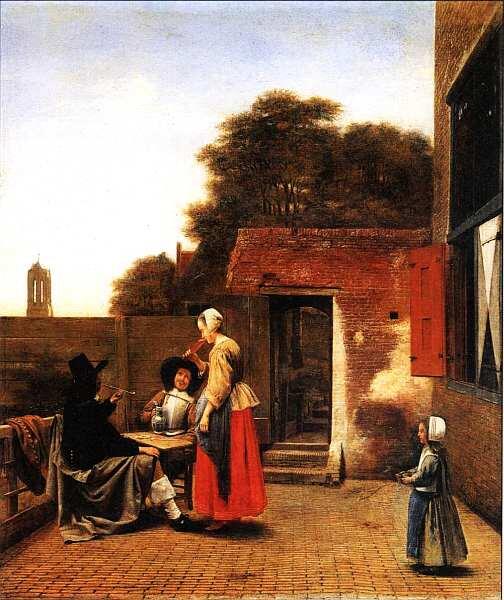 Питер Хендрикс де Хох 1629 после 1684 Голландский двор 16581660 Холст - фото 22