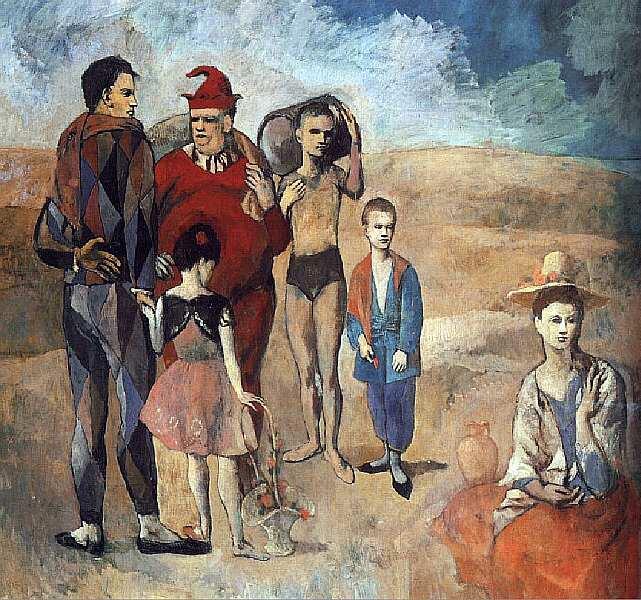 Пабло Пикассо 18811973 Семейство комедиантов 1905 Холст масло 2128x2296 - фото 71