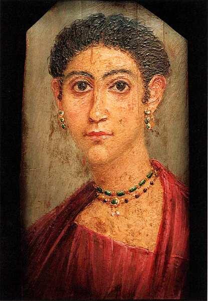 Портрет молодой женщины Египет Фаюмский оазис Хавара Начало II века н э - фото 18