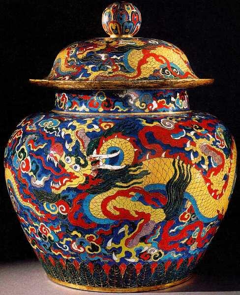 Кувшин с изображением дракона Китай Династия Мин правление императора Сюаньде - фото 72
