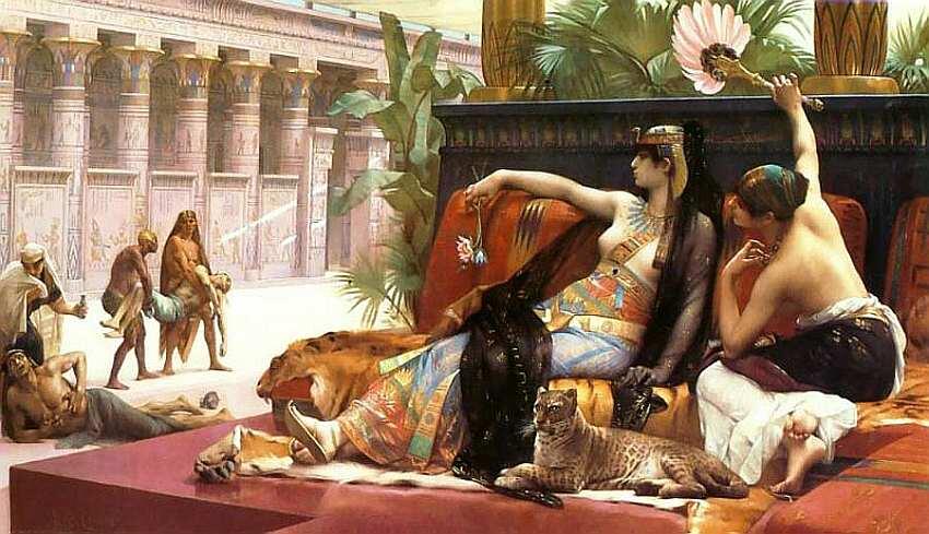Александр Кабанель 18231889 Клеопатра испытывающая яд на обреченных на - фото 72