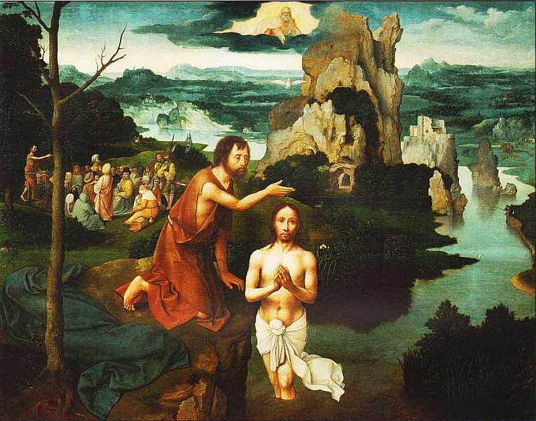 Иоахим Патинир около 14801524 Крещение Христа Около 1515 Дерево масло - фото 14