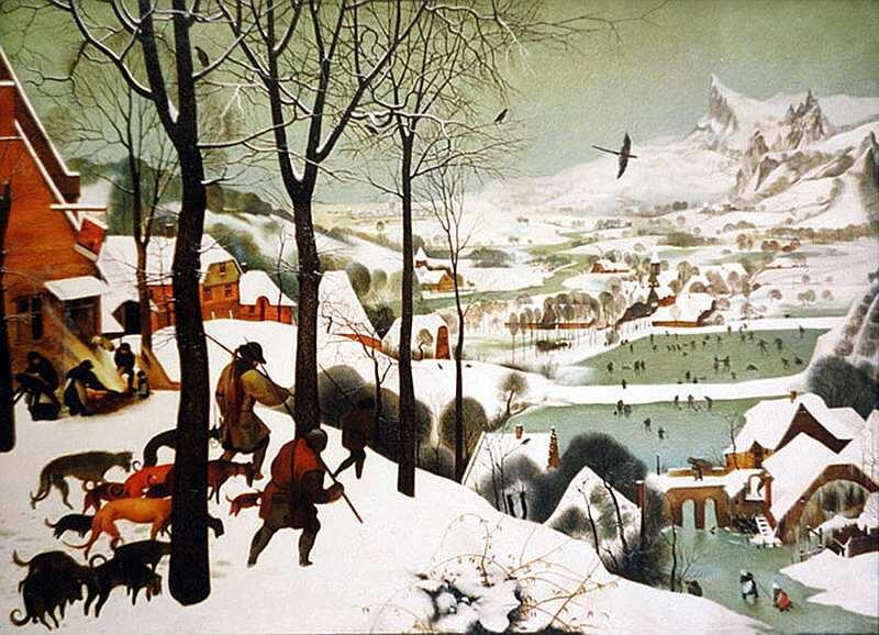 Питер Брейгель Старший между 1525 и 15301569 Охотники на снегу 1565 Дерево - фото 23
