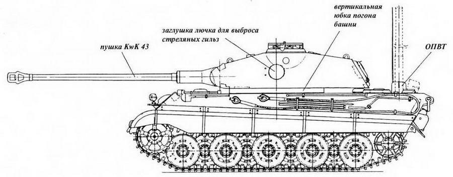 Прототип Серийный танк с башней Порше Серийный танк с башней Хеншель Как - фото 5