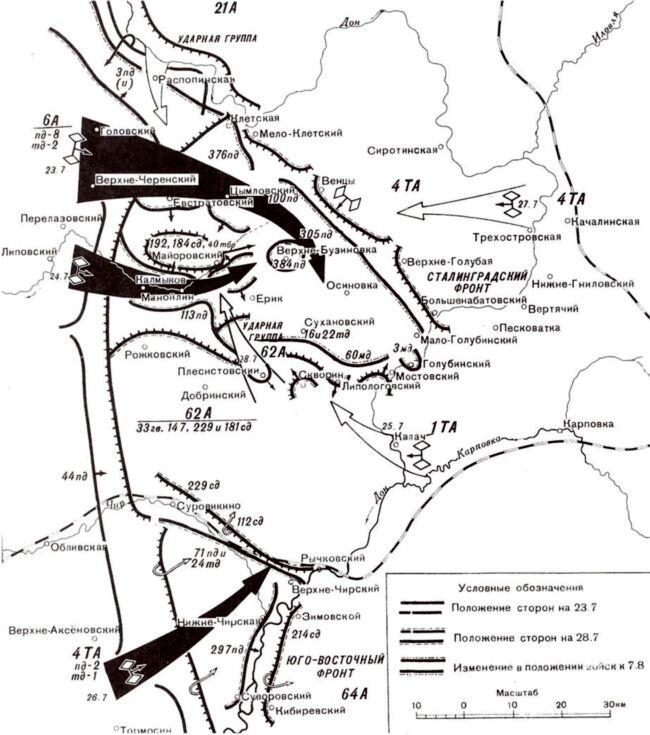 Схема 5 Срыв немецкого плана по окружению 62й и 64й советских армий на Дону - фото 20