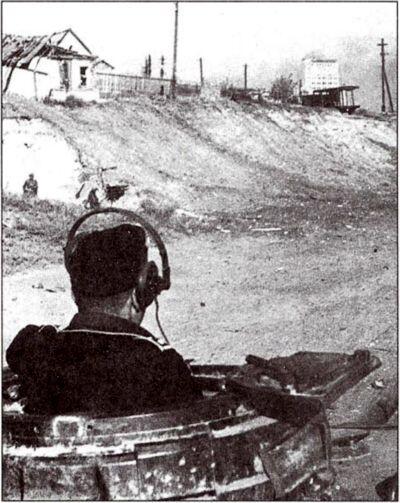 Немецкий танк укрылся в Сталинградской балке На горизонте виден силуэт - фото 51