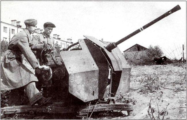 20мм зенитный автомат Flak 30 захваченный советскими бойцами в Сталинграде - фото 57