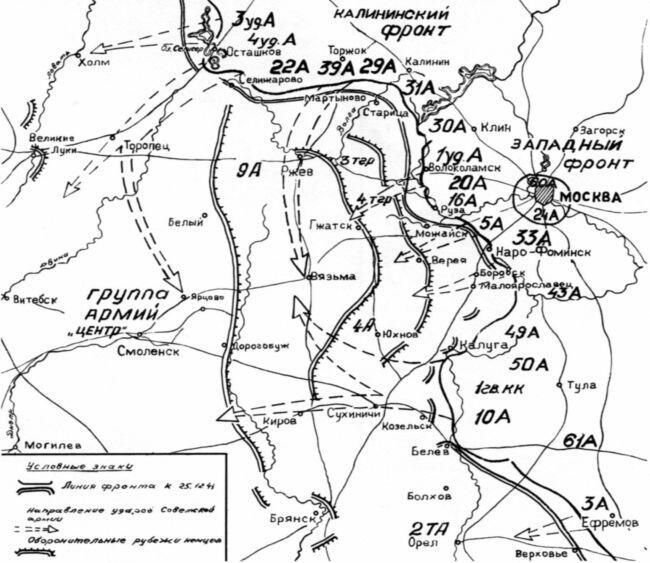 План дальнейшего наступления советских войск под Москвой осуществлявшийся с - фото 73