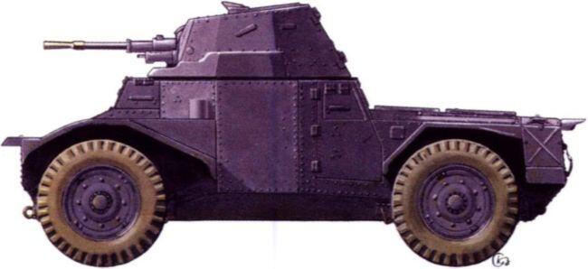 Броневик французского производства Panhard178 из 7й танковой дивизии - фото 77