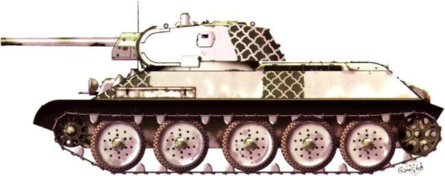 Т3476 из 1й гвардейской танковой бригады в зимней защитнодеформирующей - фото 80
