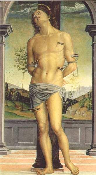 Пьетро Перуджино между 1445 и 14521523 Святой Себастьян Около 1506 Дерево - фото 17