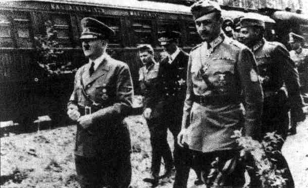 Визит Гитлера в Финляндию 4 июня 1942 г на день рождения Маннергейма - фото 48