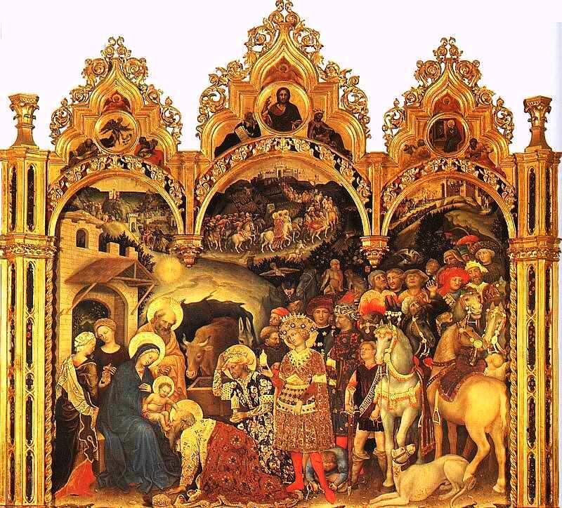 Джентиле да Фабриано около 13701427 Поклонение волхвов 1423 Дерево - фото 15