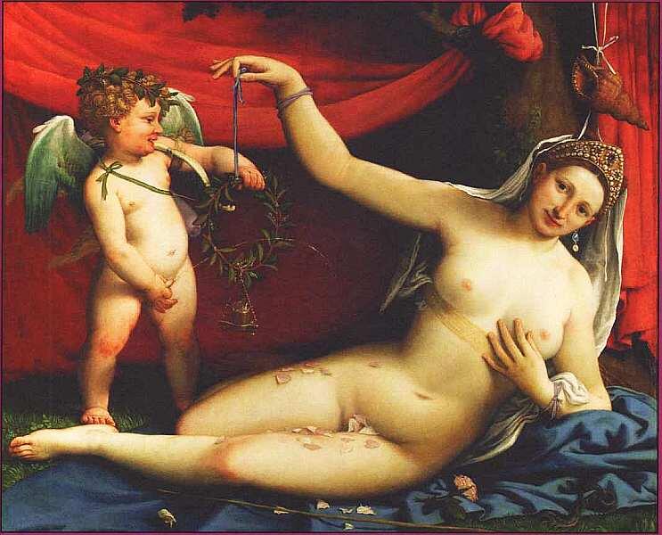 Лоренцо Лотто Венера и Амур Около 1526 Сандро Боттичелли 14451510 - фото 17