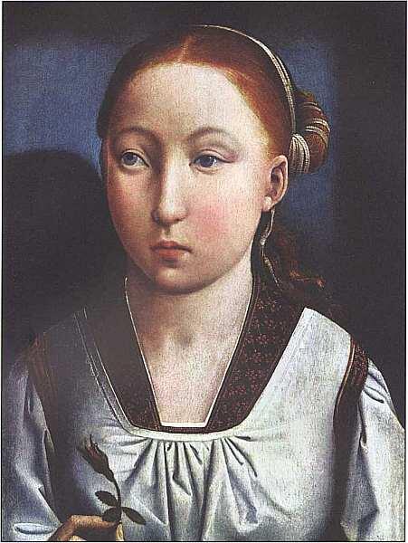 Хуан де Фландес около 14601519 Портрет девушки Около 14961505 Дерево - фото 22