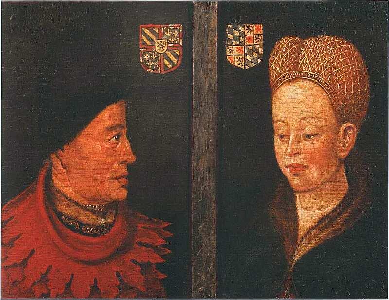 Фламандская школа Мастер XVI века Портрет Иоанна Бесстрашного и Маргариты - фото 20