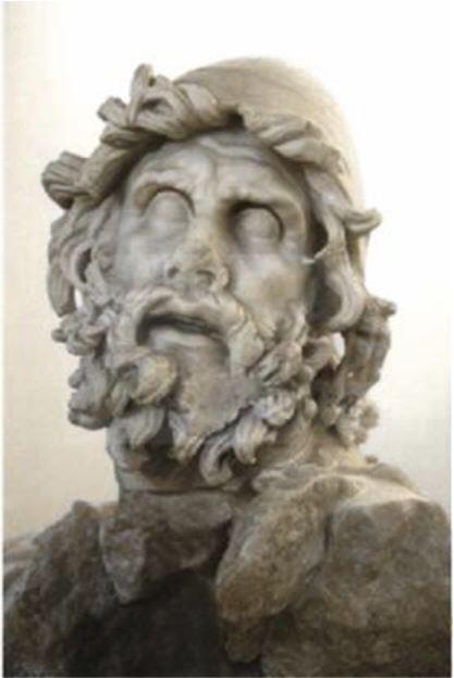 Голова мраморной статуи Одиссея II век до нашей эры Нашедшая на берегу - фото 9