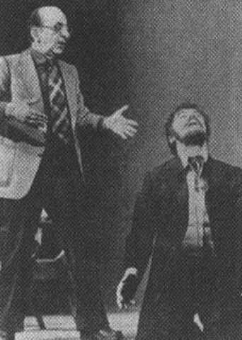 Г А Товстоногов и Л М Володин 1984 г Афиша спектакля Дон Карлос - фото 49