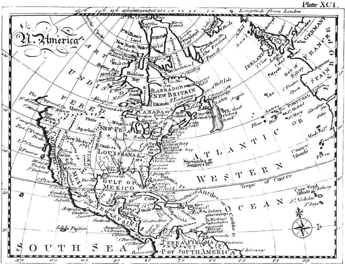 Рис 4 Карта Северной Америки из Британской Энциклопедии XVIII века 43 т - фото 4