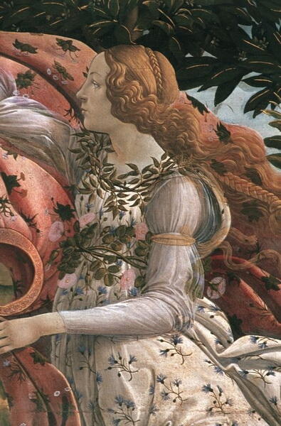 Sandro Botticelli Birth of Venus detail c 1482 Titian Flora 1515 - фото 11