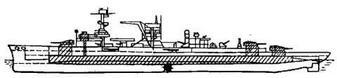Легкий крейсер Лейпциг Наружный вид левого борта с указанием места - фото 19