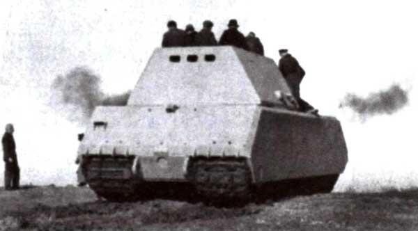Маус I во время испытаний на полигоне в Бёблингене в январе феврале 1944 - фото 20