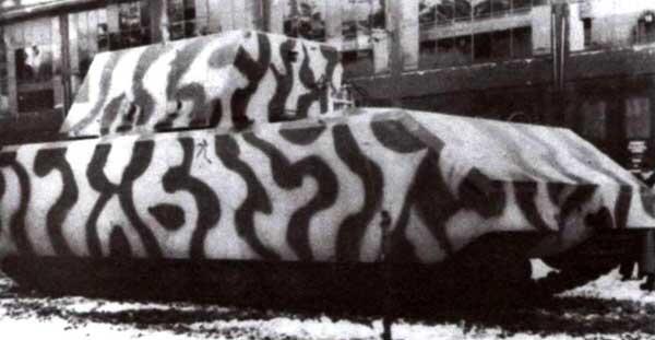 Первый прототип Мауса в трехцветном камуфляже Бёблинген февраль 1944 года - фото 22