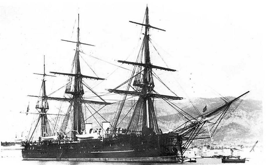 Броненосный фрегат Минин в Средиземном море Броненосный фрегат Князь - фото 30