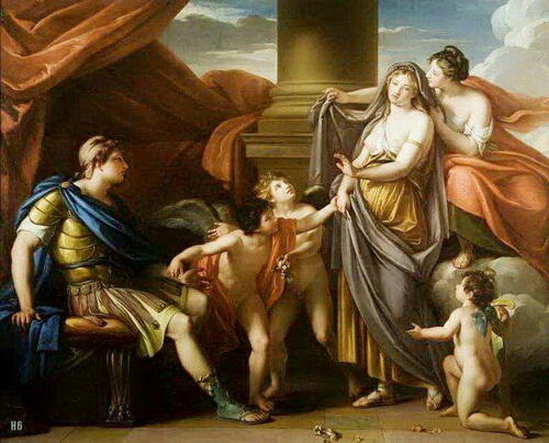 Венера дарует Парису Елену Гэвин Гамильтон Гнев Ахилла во время - фото 19