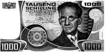 Австрийская банкнота с портретом Эрвина Шрёдингера18871961 лауреата - фото 2