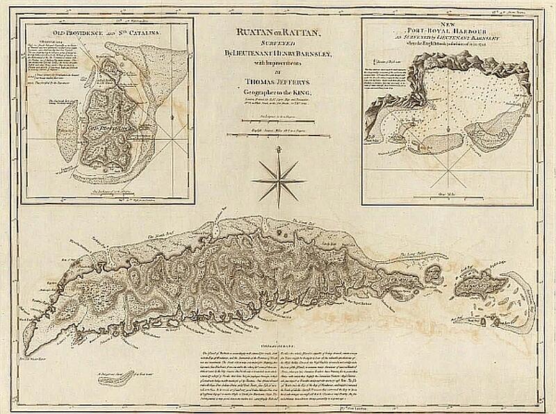 Остров Роатан на старинной карте Подобно многим другим капитанам Коксон - фото 2