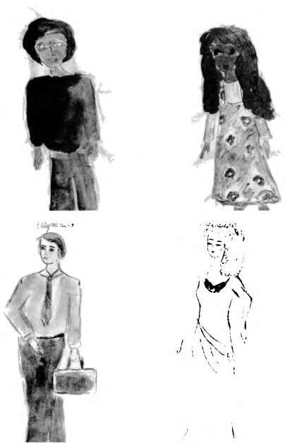 Рис 02 Рисунки на тему Мужчина и Женщина выполненные вверху девочкой - фото 2