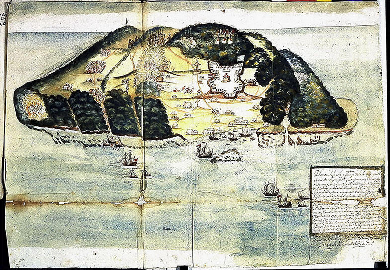 Французская карта острова Тортуга XVII век Во времена флибустьеров на - фото 7