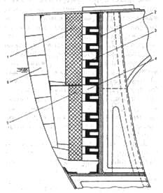 Схема бронирования борта поповки Новгород 1верхний пояс брони 229 мм 2 - фото 9