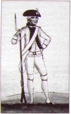 Солдат в форме Беарнского пехотного морского королевского полка Его - фото 2